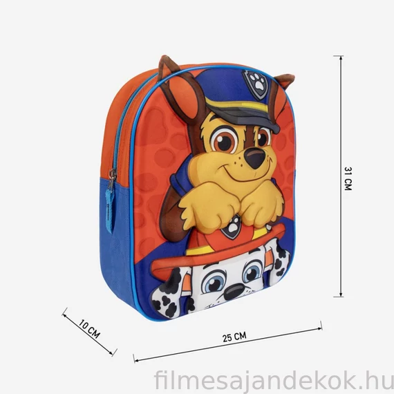 Mancs Őrjárat 3D hátizsák, táska 31 cm