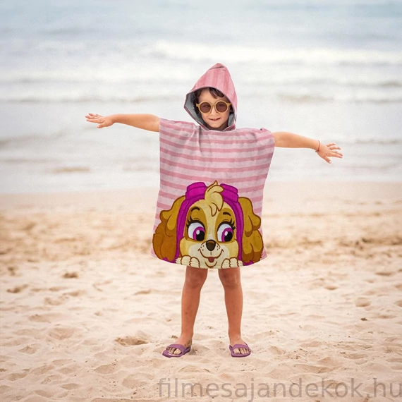 Mancs Őrjárat Besties strand törölköző poncsó 50 x 115 cm