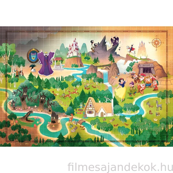 Mesetérkép Snow White 1000 db-os puzzle Clementoni