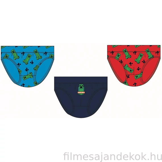 Minecraft gyerek fehérnemű, alsó 3 darab/csomag 12 év