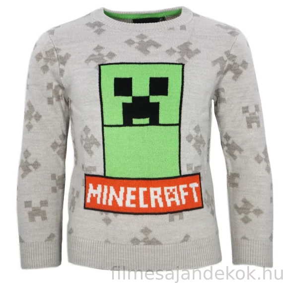 Minecraft gyerek kötött pulóver 6 év