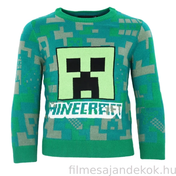 Minecraft gyerek kötött pulóver 6 év