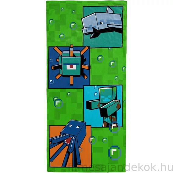 Minecraft Ocean Depths fürdőlepedő, strand törölköző 70x140 cm