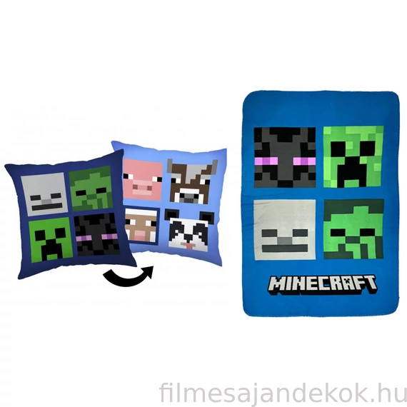 Minecraft párna és takaró szett
