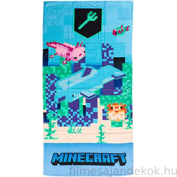 Minecraft Trident fürdőlepedő, strand törölköző 70x140 cm