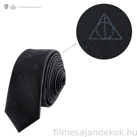 Halál ereklyéi Nyakkendő Deluxe Ajándékszett – Harry Potter Elegancia Sötét Stílusban