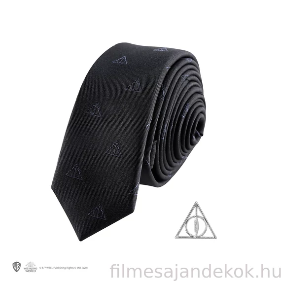 Halál ereklyéi Nyakkendő Deluxe Ajándékszett – Harry Potter Elegancia Sötét Stílusban