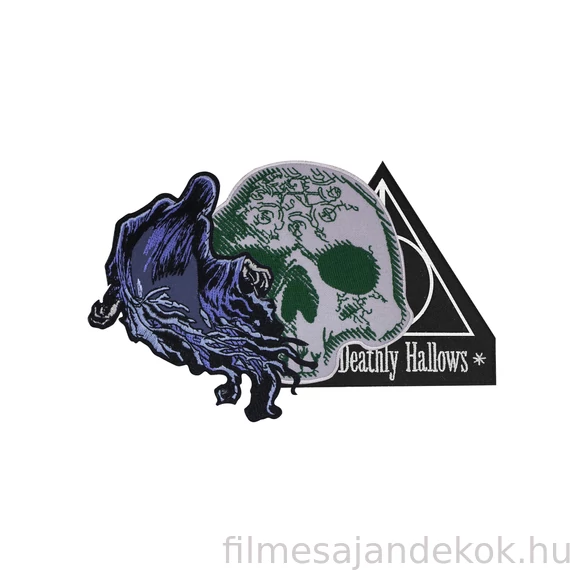 Harry Potter Halál ereklyéi (Deathly Hallows) Deluxe felvarrók, 3 darabos szett