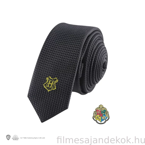 Harry Potter Deluxe Hogwarts (Roxfort) nyakkendő és kitűző – ajándékdobozos szett