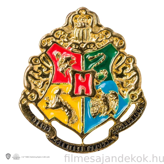 Harry Potter Deluxe Hogwarts (Roxfort) nyakkendő és kitűző – ajándékdobozos szett