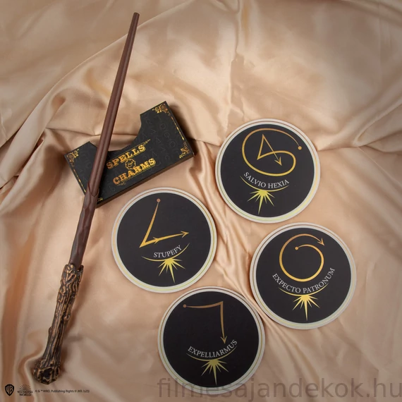 Harry Potter - Varázsigék és bűbájok 4 db-os poháralátét szett