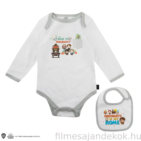 Harry Potter – Hogwarts baba body és előke szett 6/12 hó