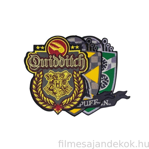 Harry Potter – Quidditch Hogwarts felvarrók (3 darabos készlet)
