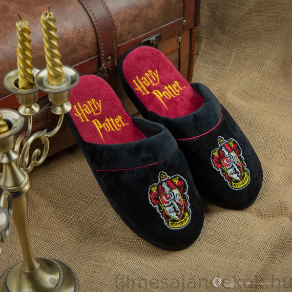Griffendél Papucs / Harry Potter Plüssös Otthoni Mamusz S/M