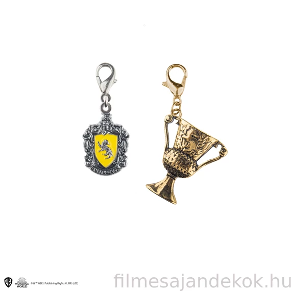 Harry Potter - Hufflepuff (Hugrabug) charm medál szett (2 darabos)