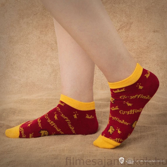 Griffendél Bokazokni 3 Pár/Szett - Harry Potter Kollekció