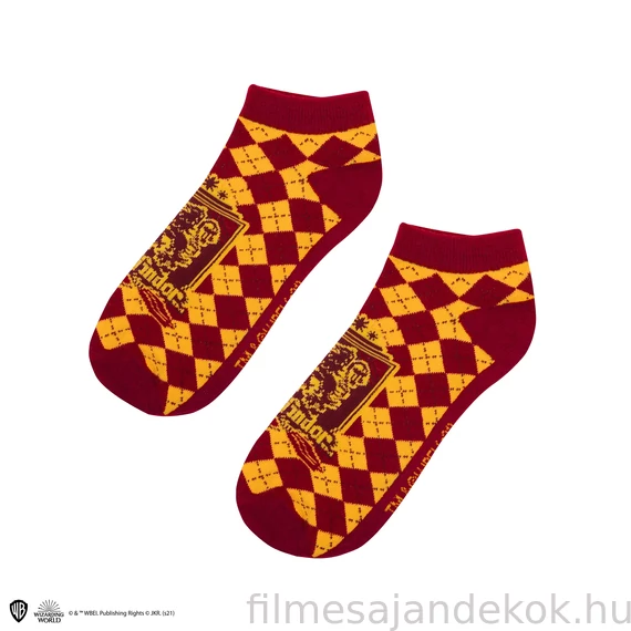 Griffendél Bokazokni 3 Pár/Szett - Harry Potter Kollekció