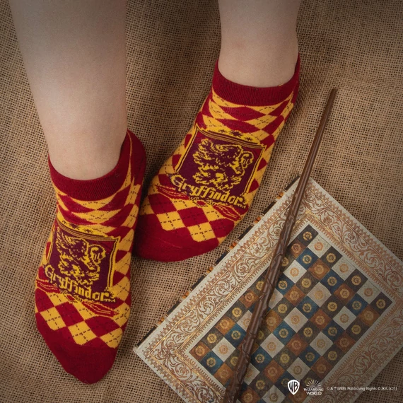 Griffendél Bokazokni 3 Pár/Szett - Harry Potter Kollekció