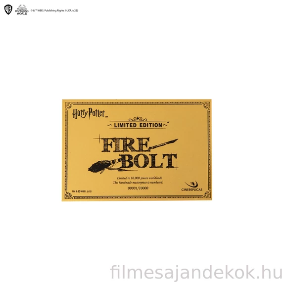 Harry Potter Firebolt - Tűzvillám seprű – Limitált kiadású replika, 165 cm