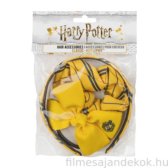 Hufflepuff hajdísz szett – 3 darabos varázslatos kiegészítő kollekció