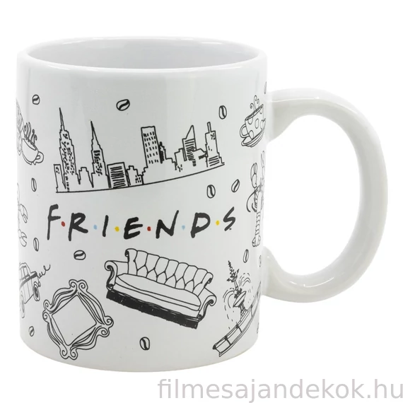 Jóbarátok NYC porcelán bögre 325 ml Díszdobozban