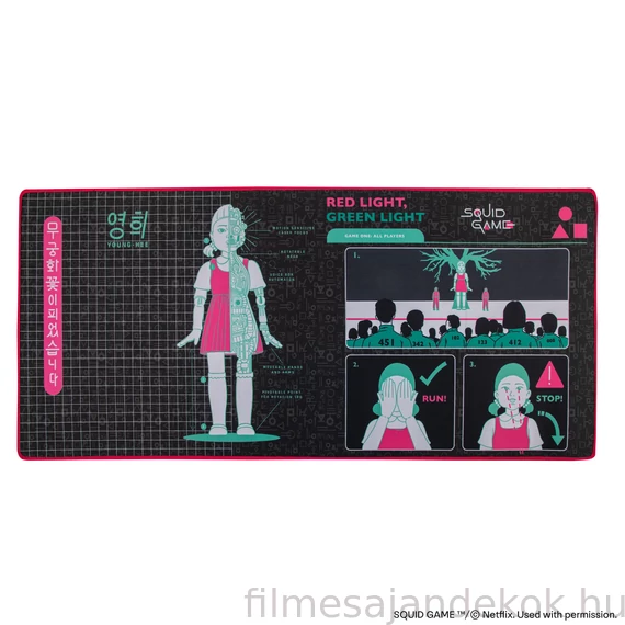 Squid Game – Young-hee Blueprint XL méretű egérpad