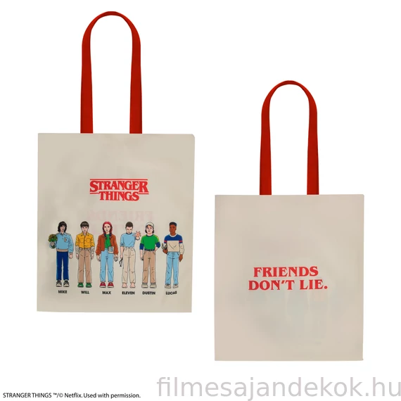 Stranger Things – Vászontáska „Friends Don’t Lie” dizájnnal