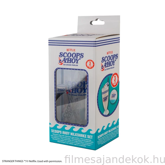 Stranger Things – Scoops Ahoy Milkshake pohár szett