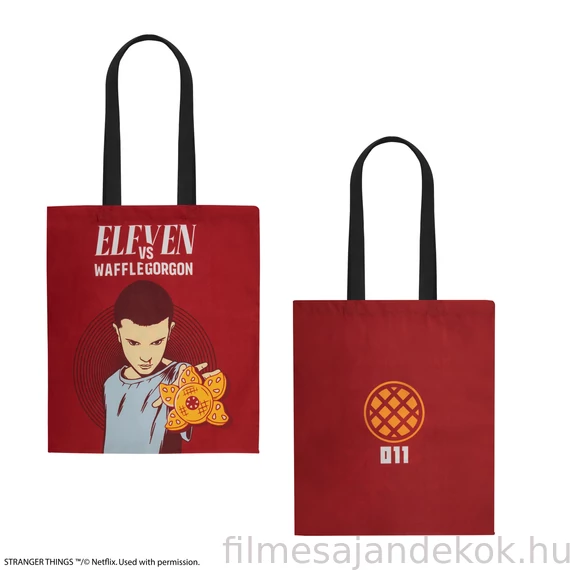 Stranger Things – Eleven vászontáska „Wafflegorgon” dizájnnal