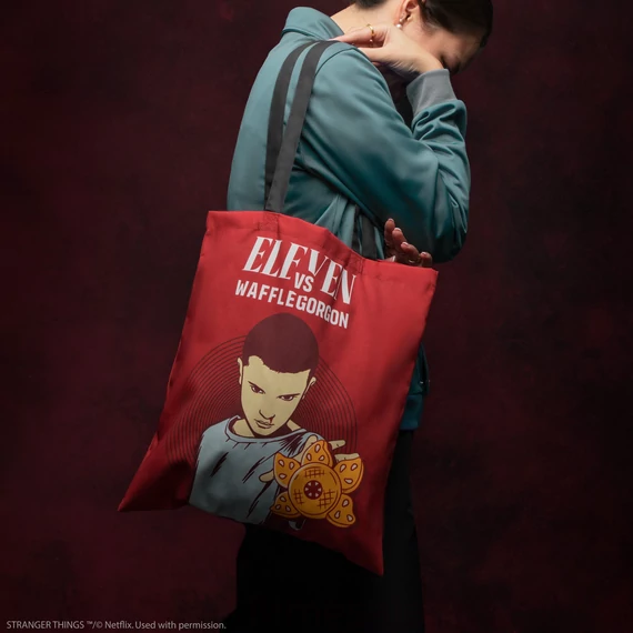 Stranger Things – Eleven vászontáska „Wafflegorgon” dizájnnal