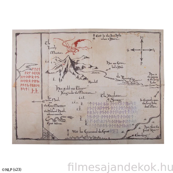 A Hobbit – Keménytáblás Jegyzetfüzet Térképmelléklettel