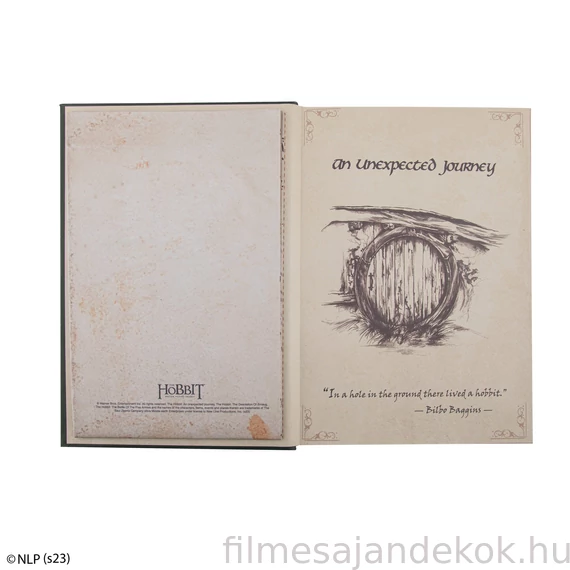 A Hobbit – Keménytáblás Jegyzetfüzet Térképmelléklettel