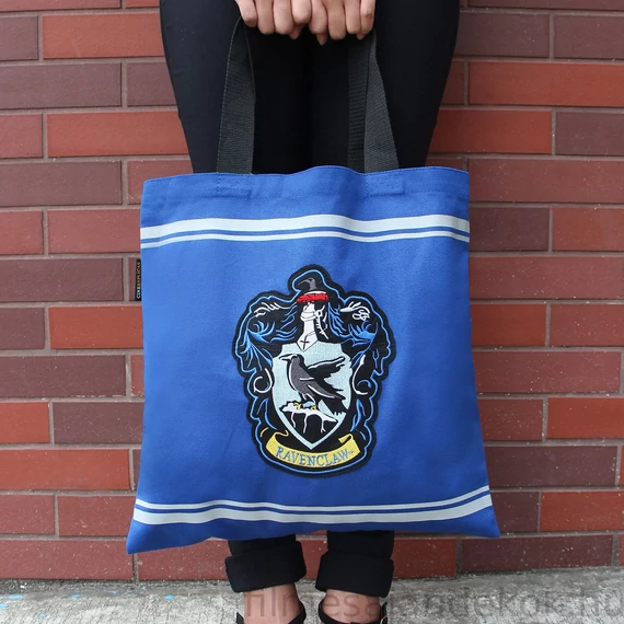 Harry Potter Hollóhát vászontáska hímzett címerrel – Ravenclaw táska