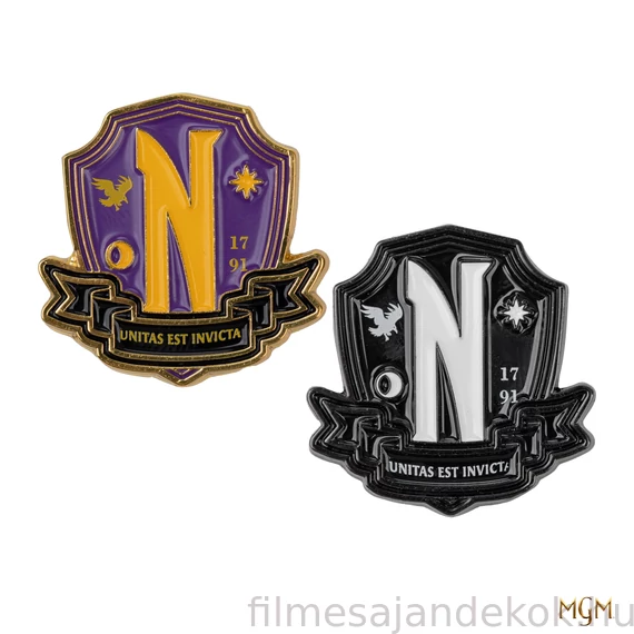 Nevermore Academy 2 db-os Kitűző Szett