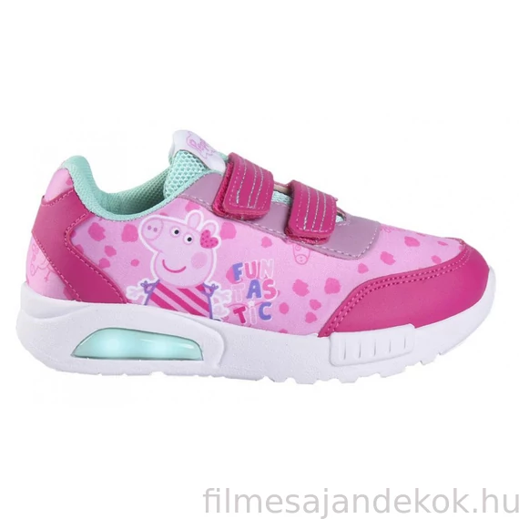 Peppa malac LED villogó, világító utcai cipő 29