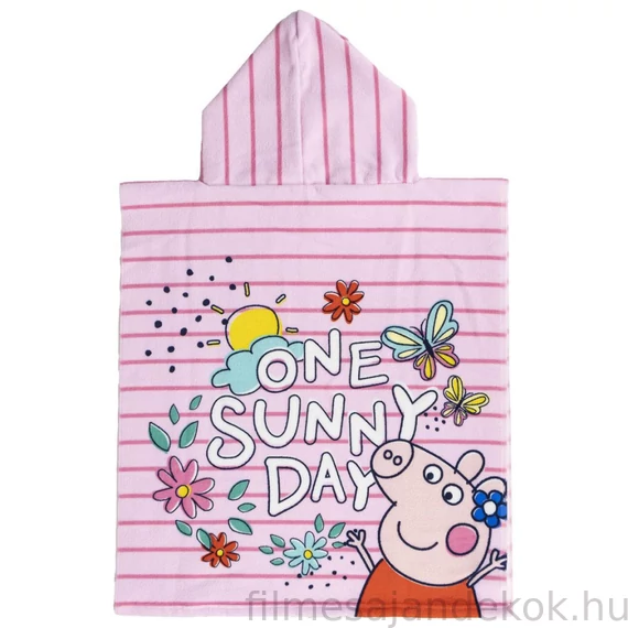 Peppa malac Sunny Day strand törölköző poncsó 50 x 115 cm