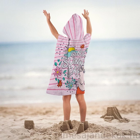 Peppa malac Sunny Day strand törölköző poncsó 50 x 115 cm