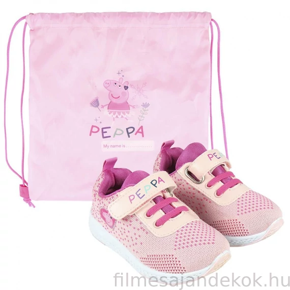 Peppa malac utcai cipő tornazsákkal 25