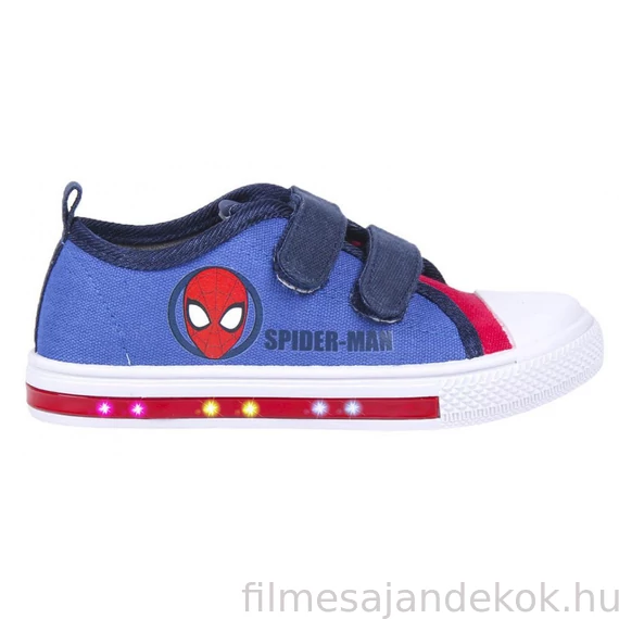 Pókember LED villogó, világító utcai cipő 30