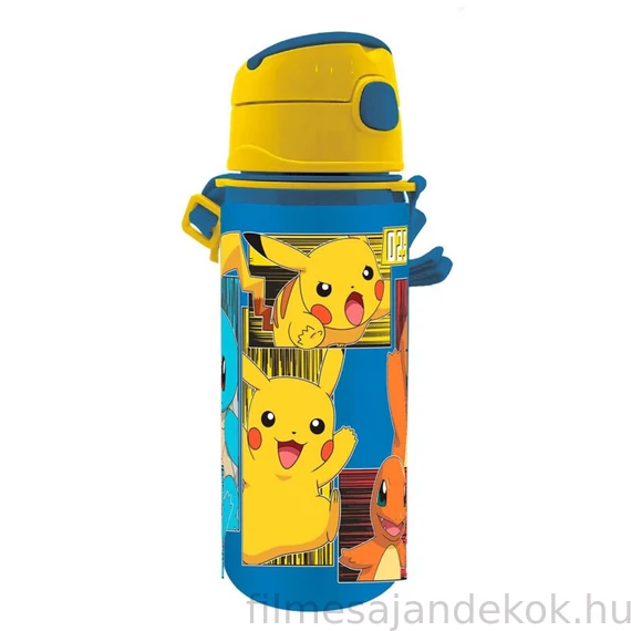 Pokémon Electric alumínium kulacs akasztóval 600 ml