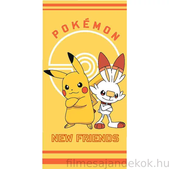 Pokémon New Friends fürdőlepedő, strand törölköző 70x140 cm