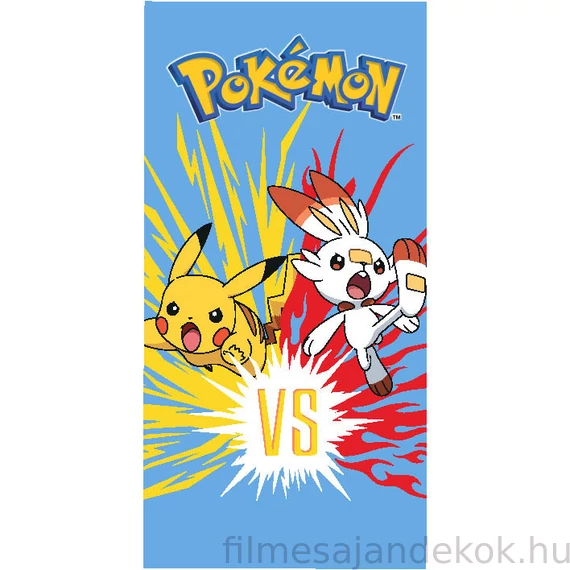 Pokémon Scorbunny fürdőlepedő, strand törölköző 70x140 cm