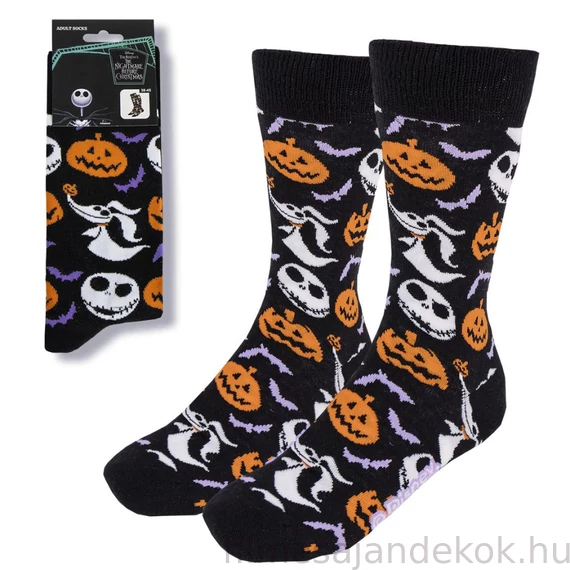 Karácsonyi lidércnyomás Pumpkin felnőtt hosszú szárú zokni 38/45