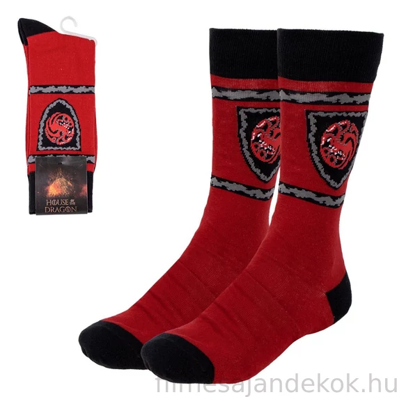 Sárkányok háza Crest felnőtt hosszú szárú zokni 35/41
