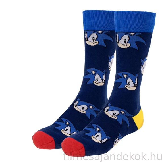 Sonic a sündisznó felnőtt hosszú szárú zokni 35/41