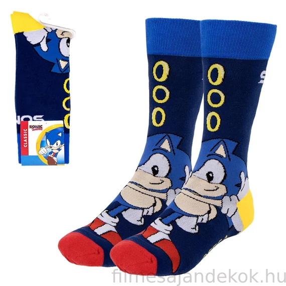 Sonic a sündisznó felnőtt hosszú szárú zokni 35/41