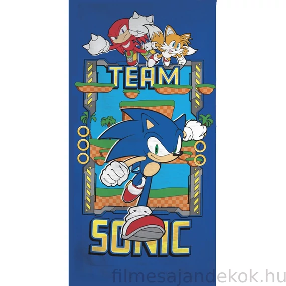Sonic a sündisznó fürdőlepedő, strand törölköző 70x140 cm (Fast Dry)