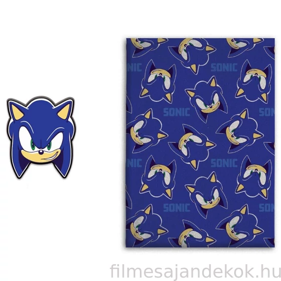 Sonic a sündisznó polár takaró és forma párna szett