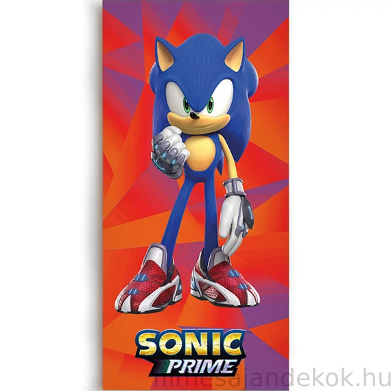 Sonic a sündisznó Prime fürdőlepedő, strand törölköző 70x140 cm