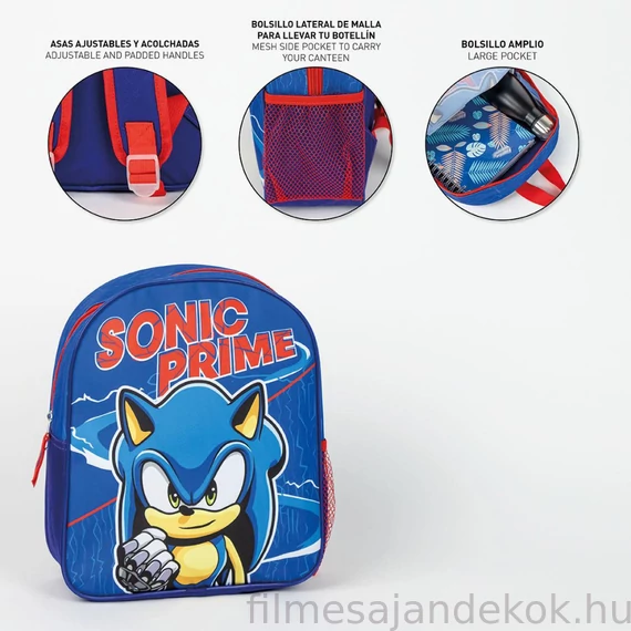 Sonic a sündisznó Prime hátizsák, táska 29 cm